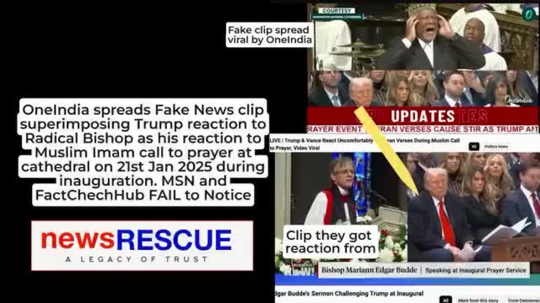 ⁣OneIndia Spreads Fake News About Trump During Inauguration